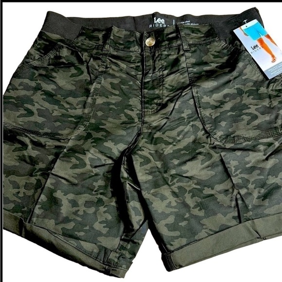 Y2K  utility shorts Cotton,blue floral,mid rise,vtg,NWT comfy,elastic waist band - Picture 16 of 16